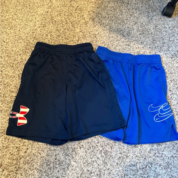 Boys Size Small Under Armour and Nike Athletic Shorts - Picture 1 of 5